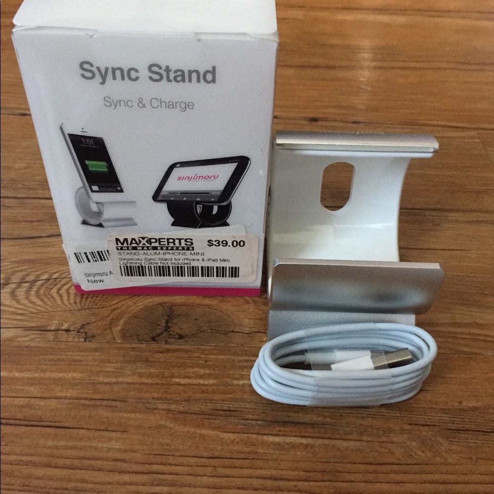 Sync stand with charger cord